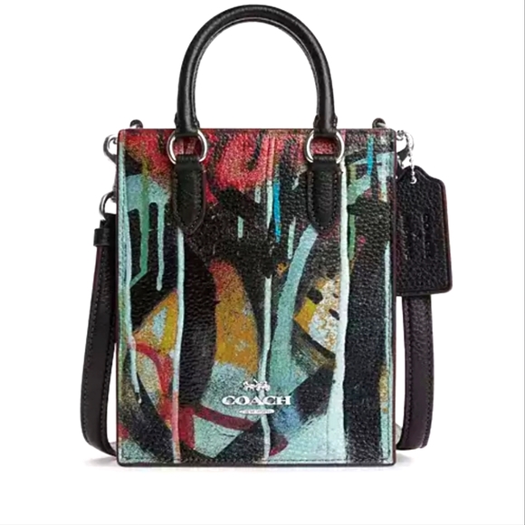 Coach Handbags - NWT COACH X MINT and SERF NORTH SOUTH Satchel Tote